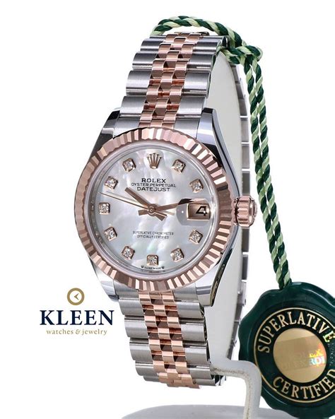 rolex rose gold lady datejust